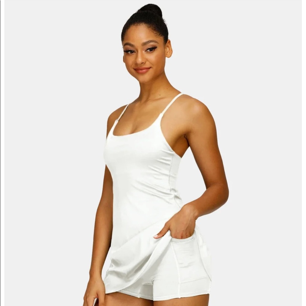 Halara Exercise Dress White